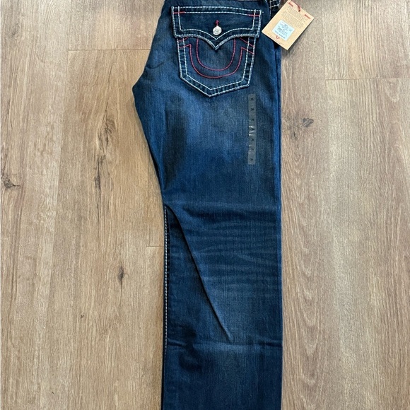 True Religion Indigo Jeans with Red Stitching